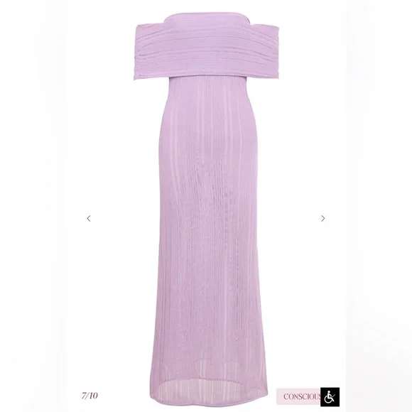 HOUSE OF CB   MICAH
Orchid Ladder Knit Maxi Dress - Picture 5 of 9